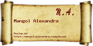 Mangol Alexandra névjegykártya